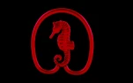 seahorse in red